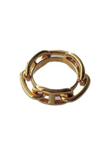 HERMES GOLD SCARF RING