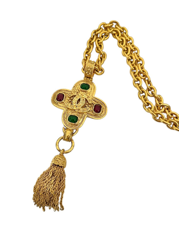 CHANEL VINTAGE GRIPOIX NECKLACE