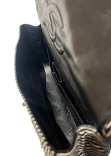 CHANEL MEDIUM SEQUIN STRIPED DOUBLE FLAP BAG