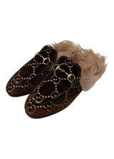 GUCCI PRINCETOWN GG VELVET SLIPPERS 37