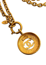 CHANEL VINTAGE CC MEDALLION NECKLACE