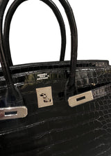 HERMES BIRKIN 35 CROCODILE BLACK