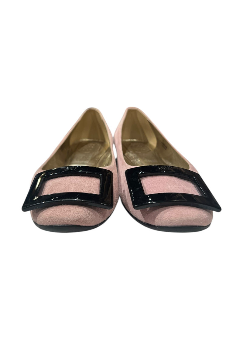 ROGER VIVIER SUEDE FLATS 37