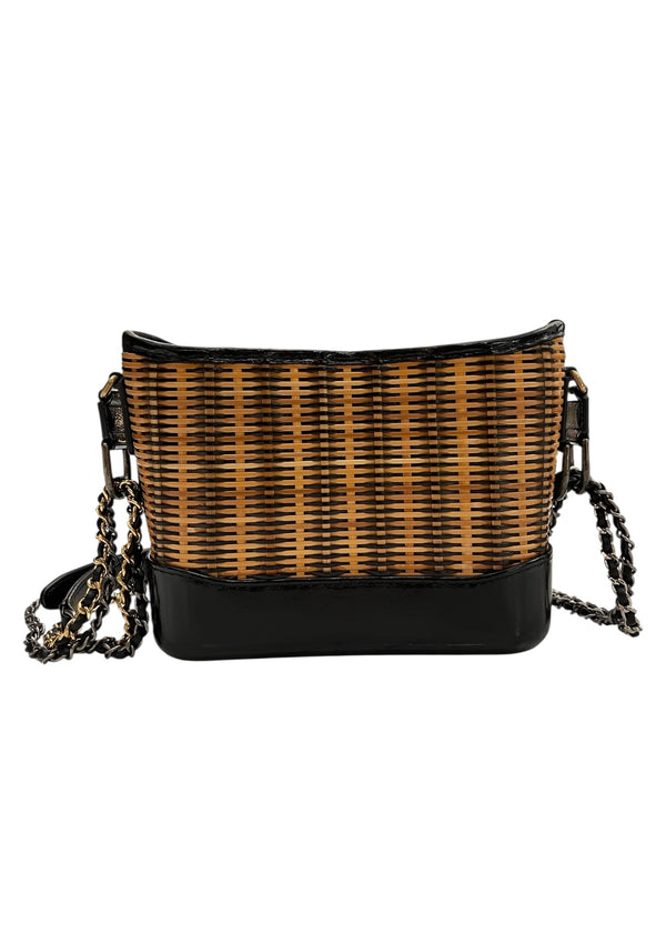 CHANEL GABRIELLE SMALL SHOULDER BAG RATTEN