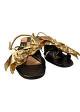 GUCCI DAPHNE BOW MID HEEL SANDALS 37