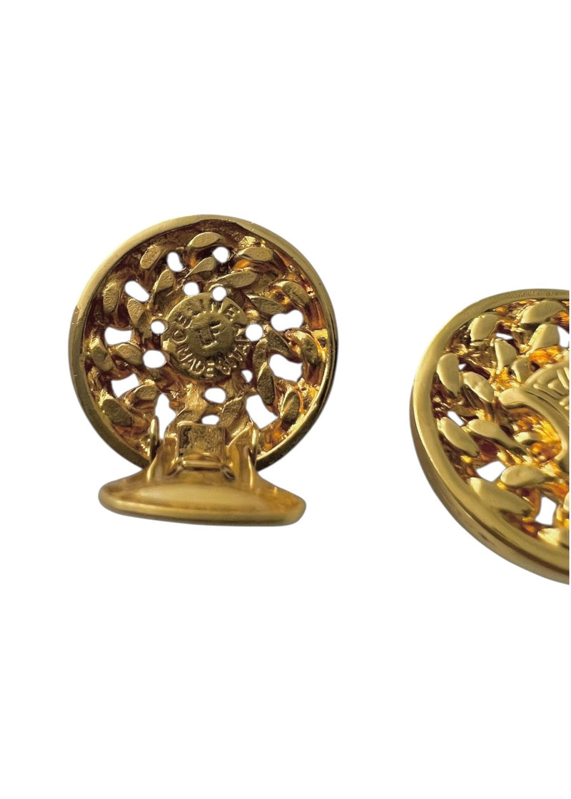 CELINE LOGO VINTAGE EARRINGS