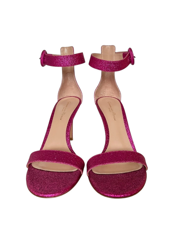 GIANVITO ROSSI PORTOFINO GLITTER 38.5