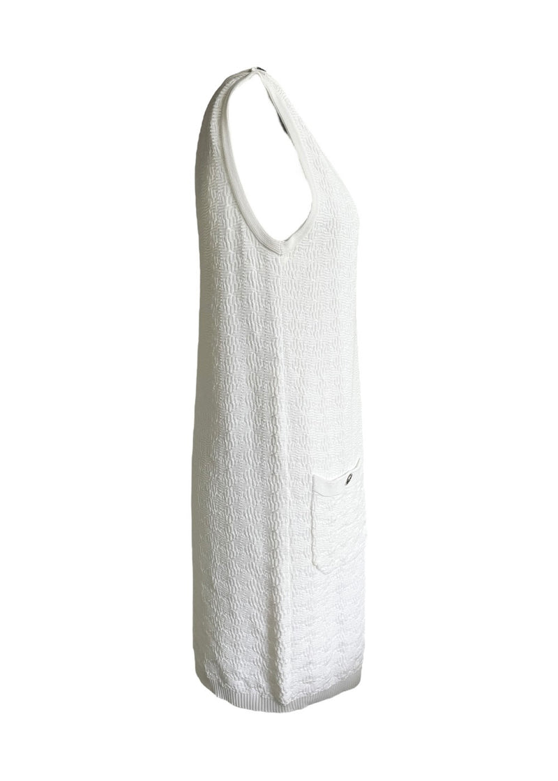 CHANEL WHITE DRESS 36
