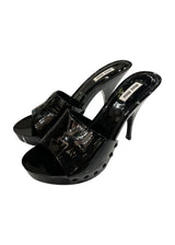 MIU MIU PATENT SANDALS 38