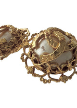 CHANEL PEARL VINTAGE EARRINGS