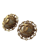 CHANEL PEARL VINTAGE EARRINGS