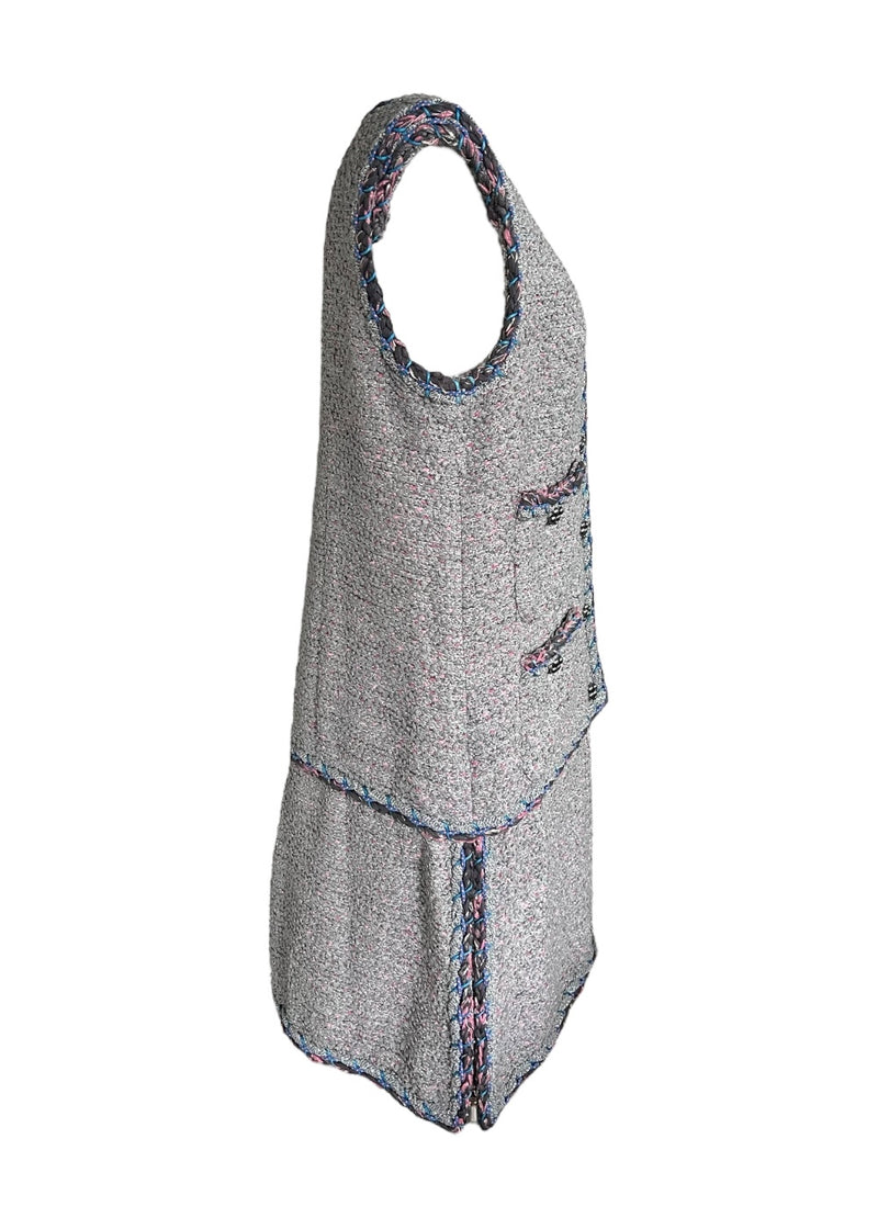 CHANEL TWEED DRESS RUNWAY 42