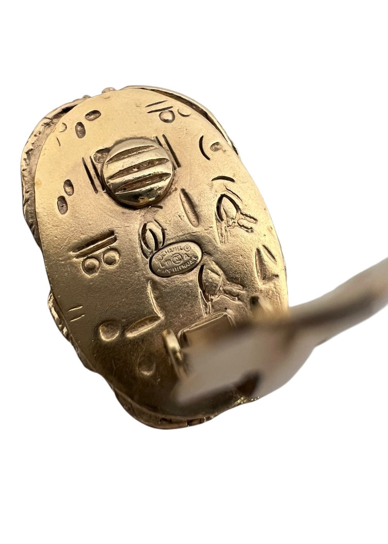 CHANEL PARIS NEW YORK EGYPT METIERS D'ART EARRINGS