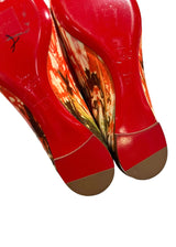 CHRISTIAN LOUBOUTIN PATENT FLATS 39