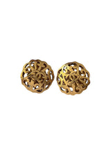 CHANEL VINTAGE CC EARRINGS