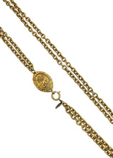 CHANEL VINTAGE CC MEDALLION CHAIN NECKLACK
