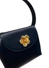 CHANEL SILK CAMELLIA HANDBAG
