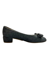 FERRAGAMO DENIM BALLERINA 36