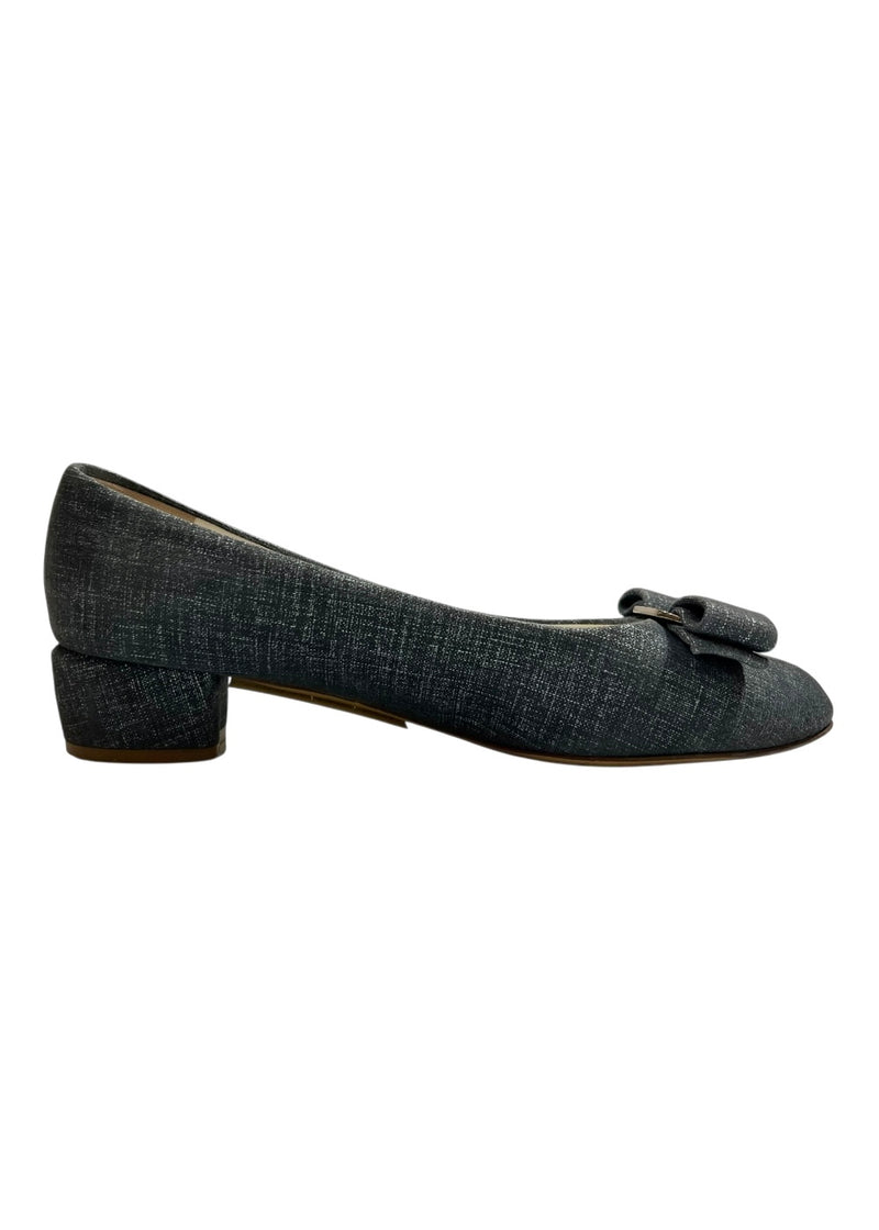 FERRAGAMO DENIM BALLERINA 36