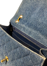 CHANEL DENIM TOP HANDLE BAG
