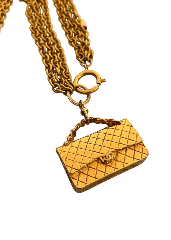 CHANEL CLASSIC FLAP VINTAGE NECKLACE
