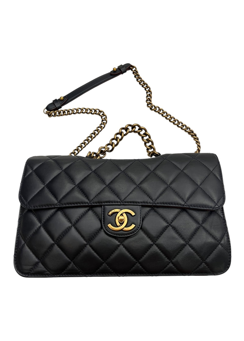 CHANEL FLAP NAVY BAG