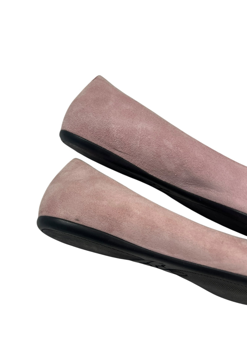 ROGER VIVIER SUEDE FLATS 37