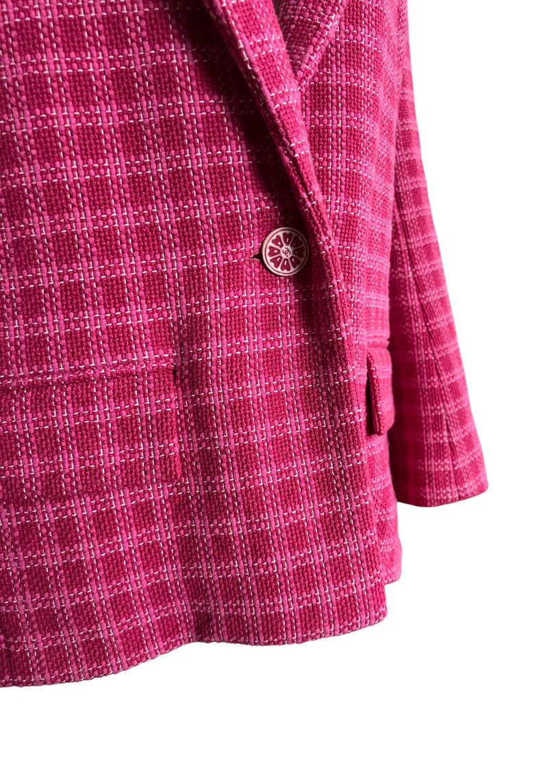 CHANEL PINK TWEED JACKET 40