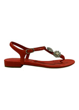CHANEL RED SANDALS 36