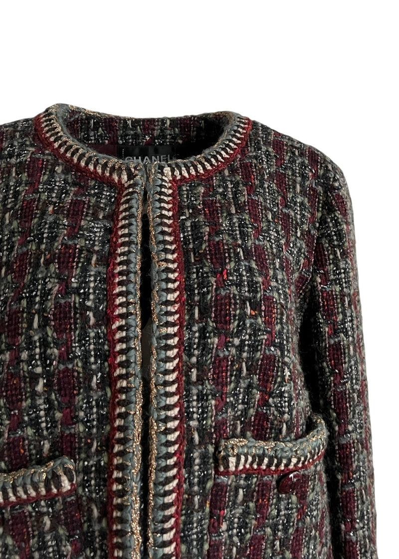 CHANEL TWEED JACKET 44