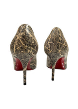 CHRISTIAN LOUBOUTIN PARIS MAP PUMPS 36