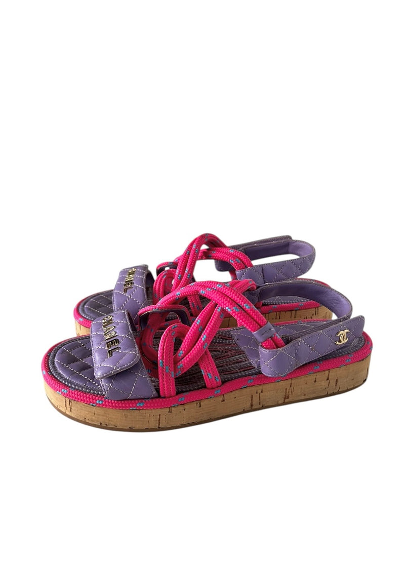 CHANEL DAD SANDALS 39