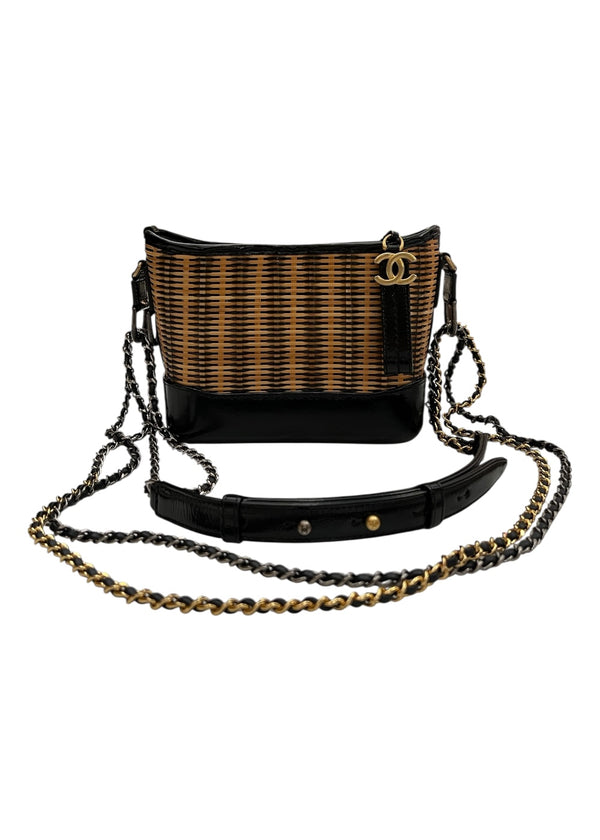 CHANEL GABRIELLE SMALL SHOULDER BAG RATTEN