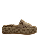 GUCCI WOMEN'S PLATFORM SLIDE SANDALS 36