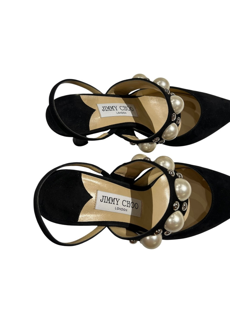 JIMMY CHOO SUEDE SLING BACK 36.5