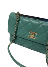 CHANEL LAMBSKIN MEDIUM TRENDY CC FLAP
