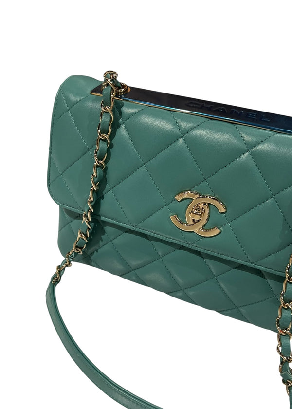 CHANEL LAMBSKIN MEDIUM TRENDY CC FLAP