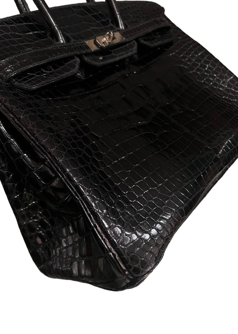 HERMES BIRKIN 35 CROCODILE BLACK