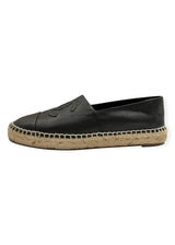 CHANEL BLACK ESPADRILLES 38