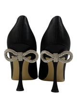 MACH & MACH DOUBLE BOW CRYSTAL SATIN PUMP 39
