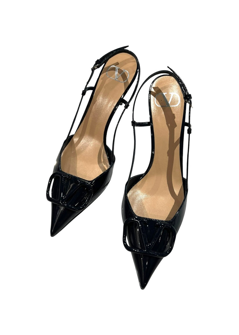 VALENTINI VLOGO PATENT SLINGBACK 40