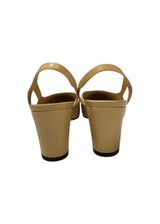 CHANEL TWOTONE LEATHER SLINGBACK 36.5