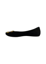 ROGER VIVIER BLACK SUEDE FLATS 37