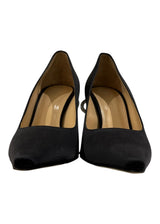 MACH & MACH DOUBLE BOW CRYSTAL SATIN PUMP 39