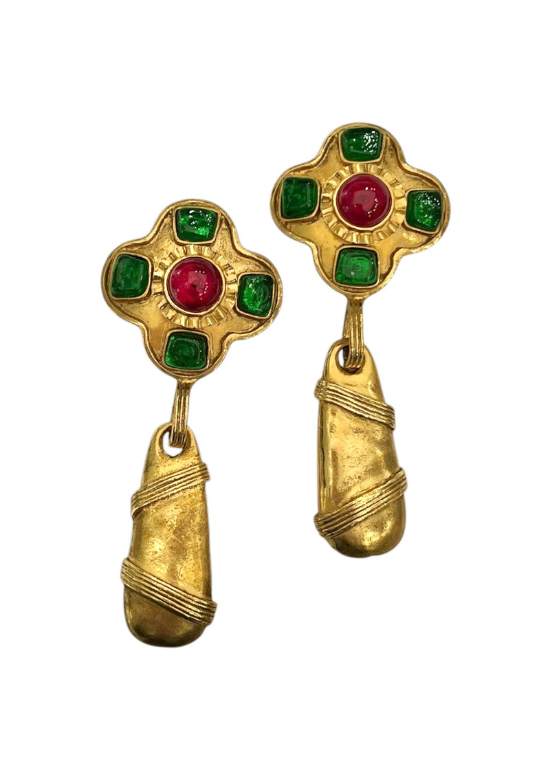 CHANEL GRIPOIX VINTAGE EARRINGS