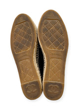CHANEL BLACK ESPADRILLES 38