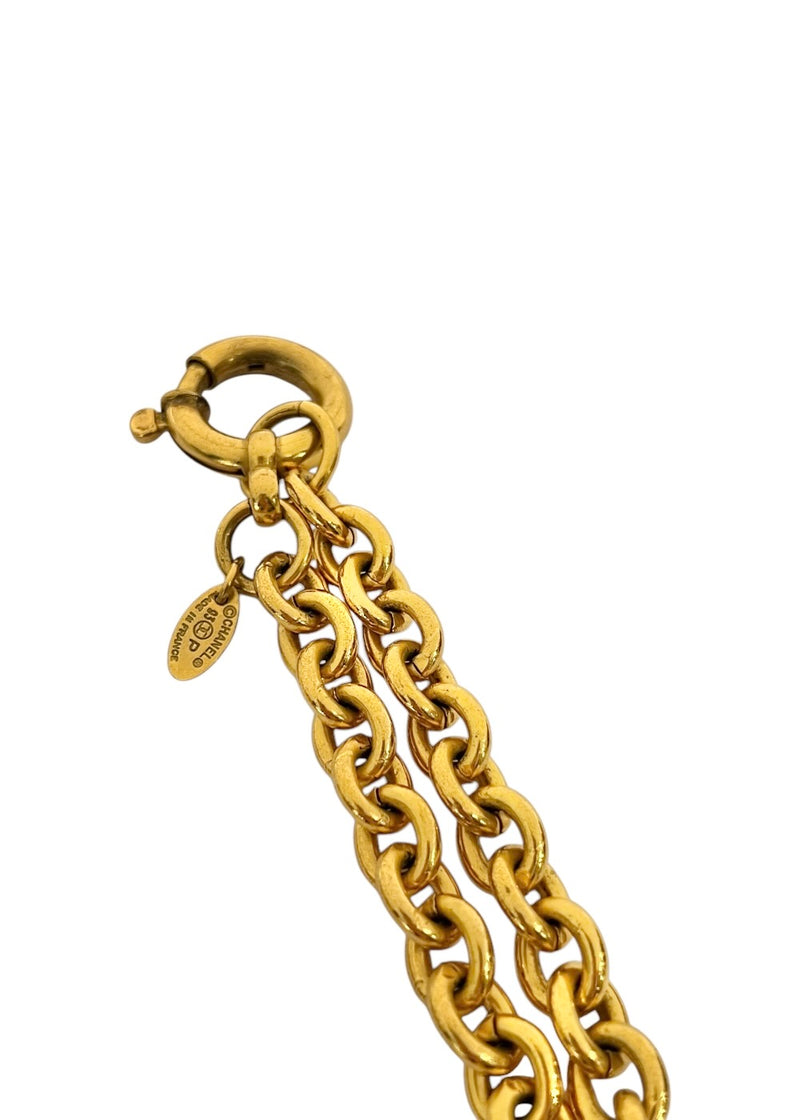 CHANEL CLOVER CHARM VINTAGE NECKLACE