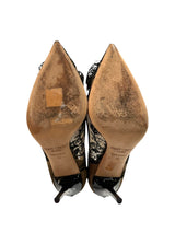 JIMMY CHOO BLACK LACE HEELS 36