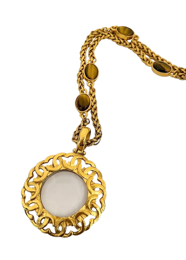 CHANEL MAGNIFYING GLASS VINTAGE NECKLACE