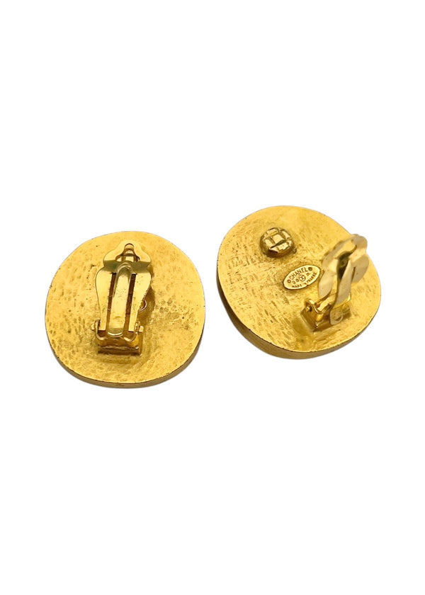 CHANEL MADEMOISELLE RHINSTONE VINTAGE EARRINGS